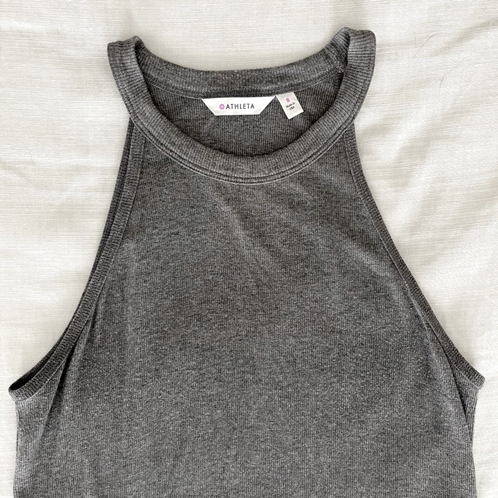 🥀Athleta Gray Tank Tunic Knit Summer Top Sz S